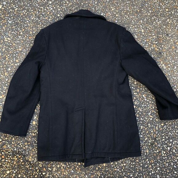 #P6 Vintage WWII Era US Navy Naval Military wool pea coat size 38 - Picture 5 of 8